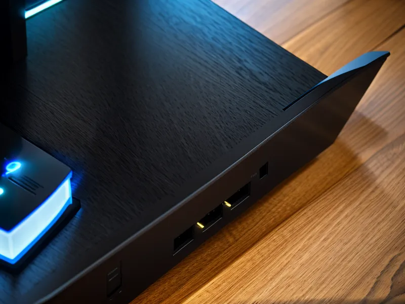 Close-up of an ethernet cable plugged into a modern home router.