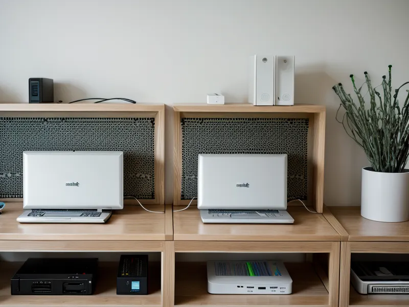 Two internet modems side-by-side representing overlapping service providers.
