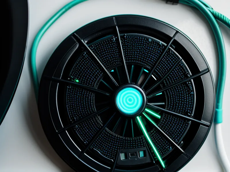 Close-up of an ethernet cable being plugged into a black modem.