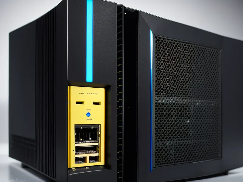 Close-up of a dual-WAN router with primary and backup internet cables connected.